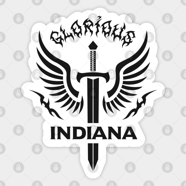 Glorious Indiana Sticker by VecTikSam
